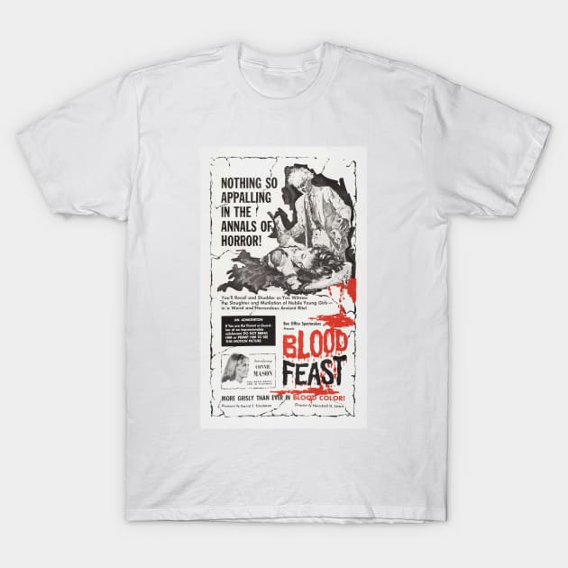 Blood Feast T-Shirt by CheezeDealer